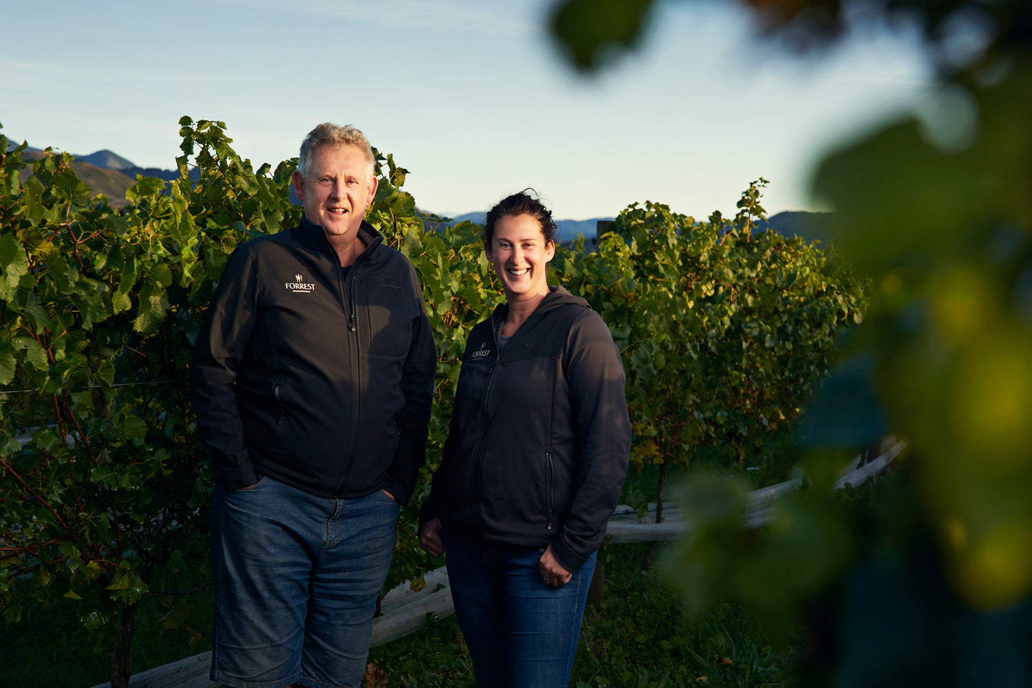 The Doctors' wines John and daughter Beth Forrest in their vineyard